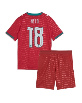 Billige Fotballdrakt Portugal Pedro Neto #18 Replika Hjemmedraktsett Barn VM 2026 Kortermet (med bukser)
